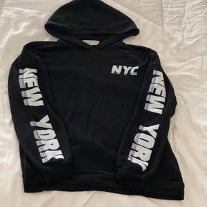 Black protect social/UA hoody sweatshirt